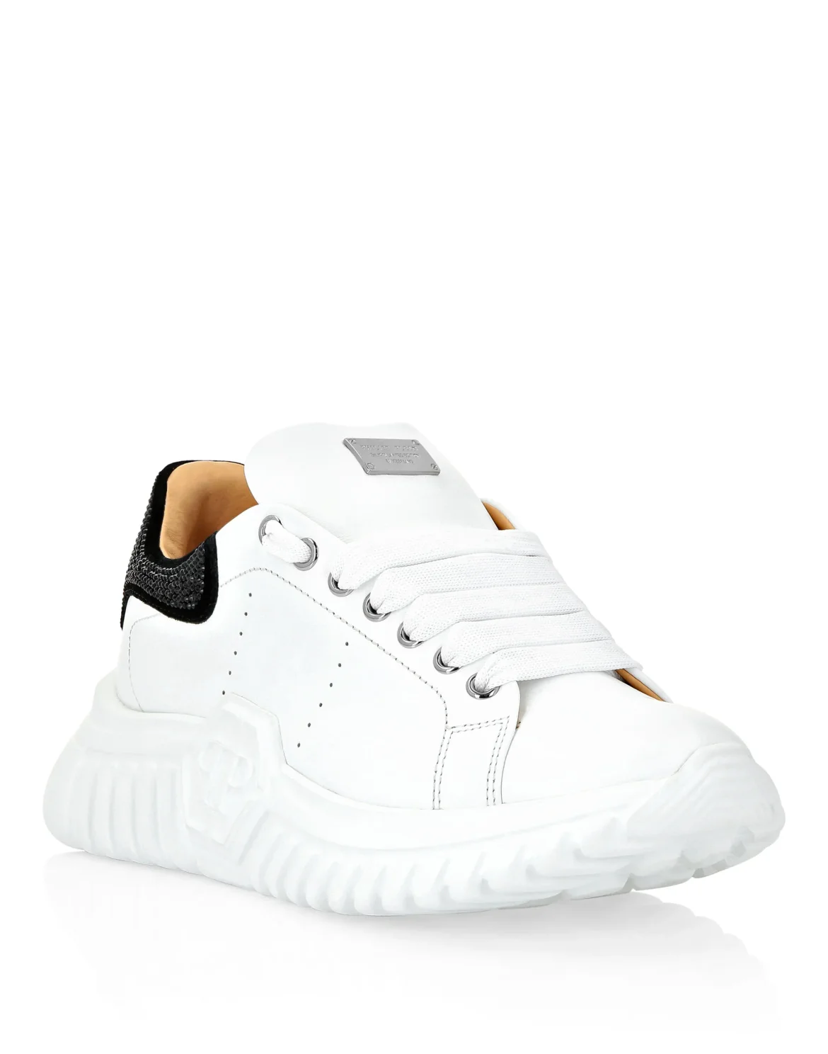 Leather Lo-Top Sneakers Skull&Bones, цвет: Белый