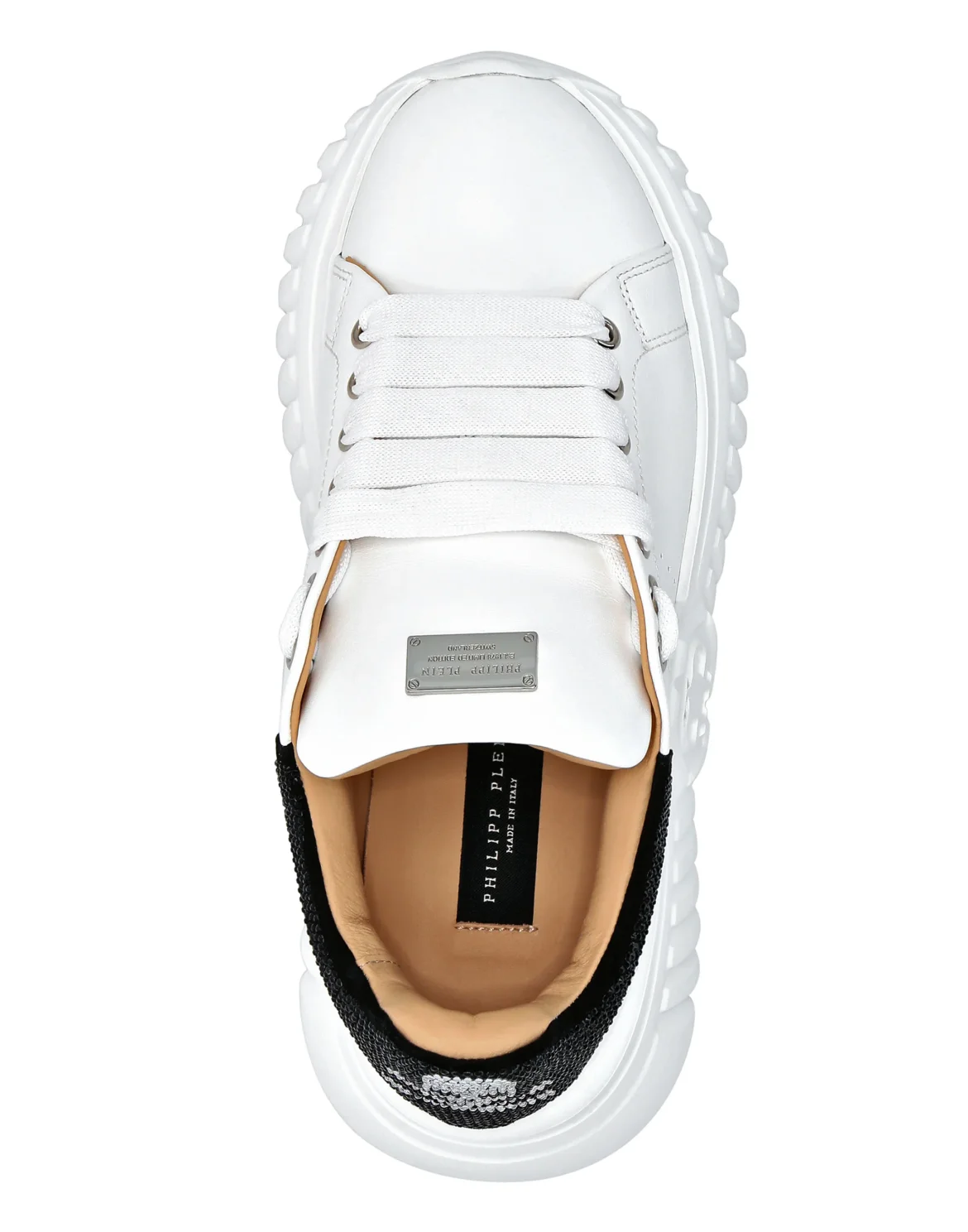 Leather Lo-Top Sneakers Skull&Bones, цвет: Белый