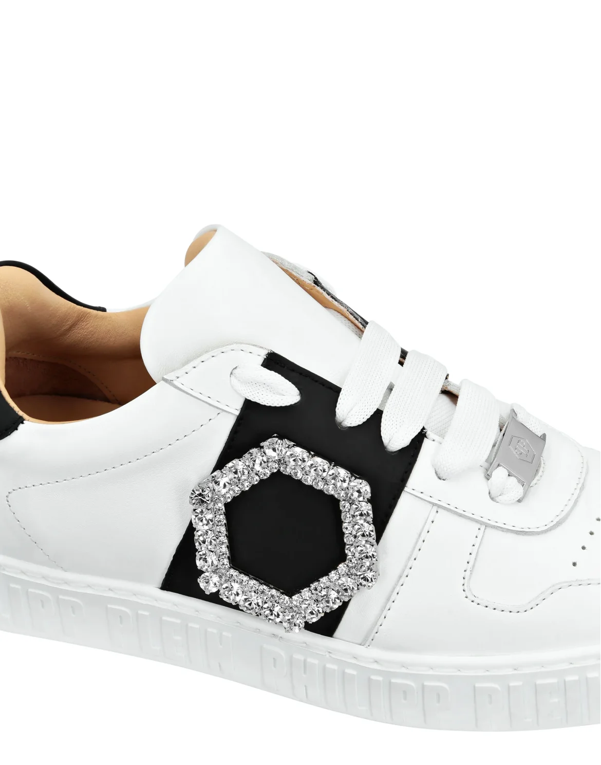 Leather Lo-Top Sneakers, цвет: Белый