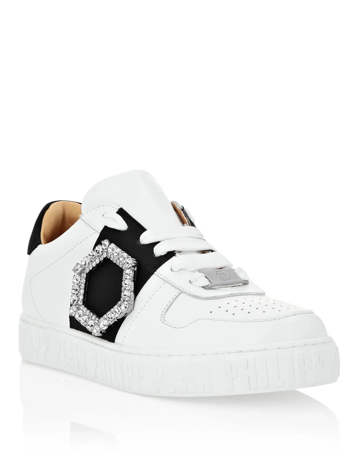 Leather Lo-Top Sneakers, цвет: Белый
