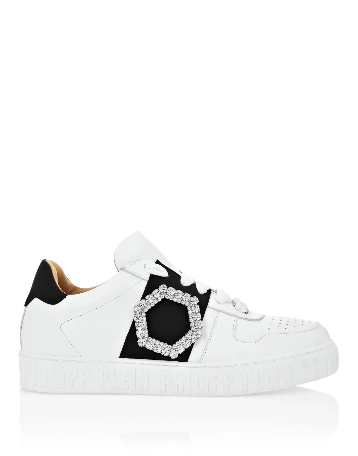 Leather Lo-Top Sneakers, цвет: Белый