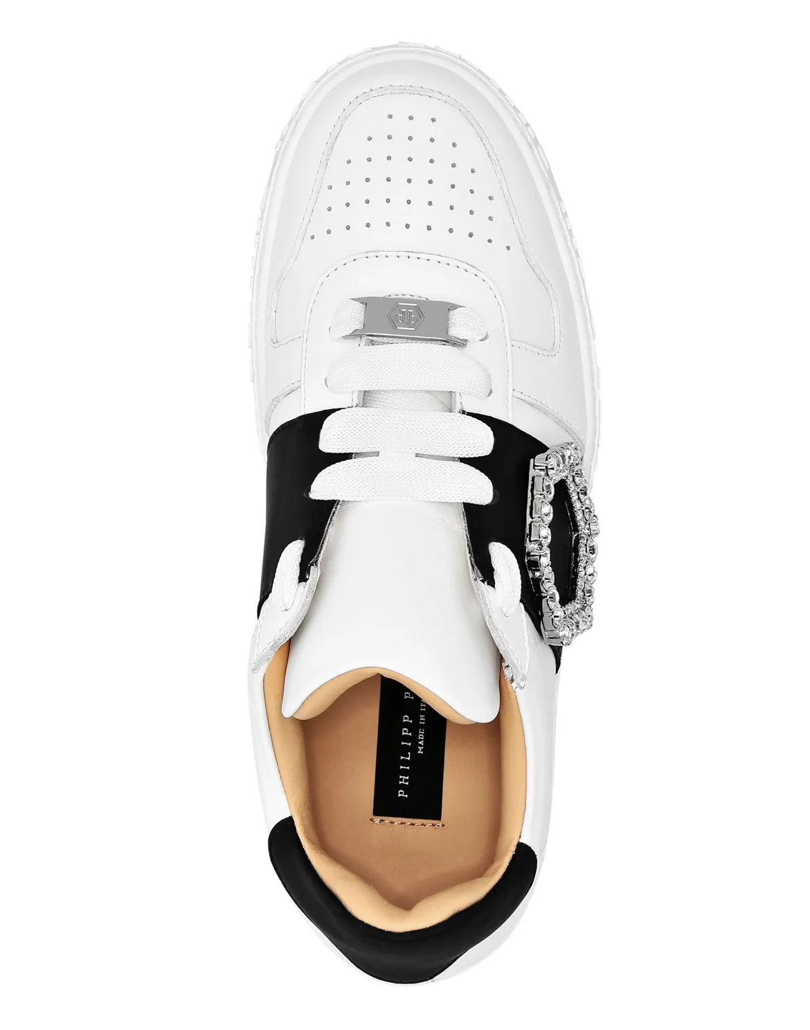 Leather Lo-Top Sneakers, цвет: Белый