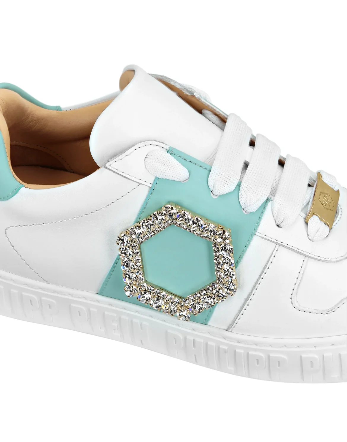 Leather Lo-Top Sneakers, цвет: Белый