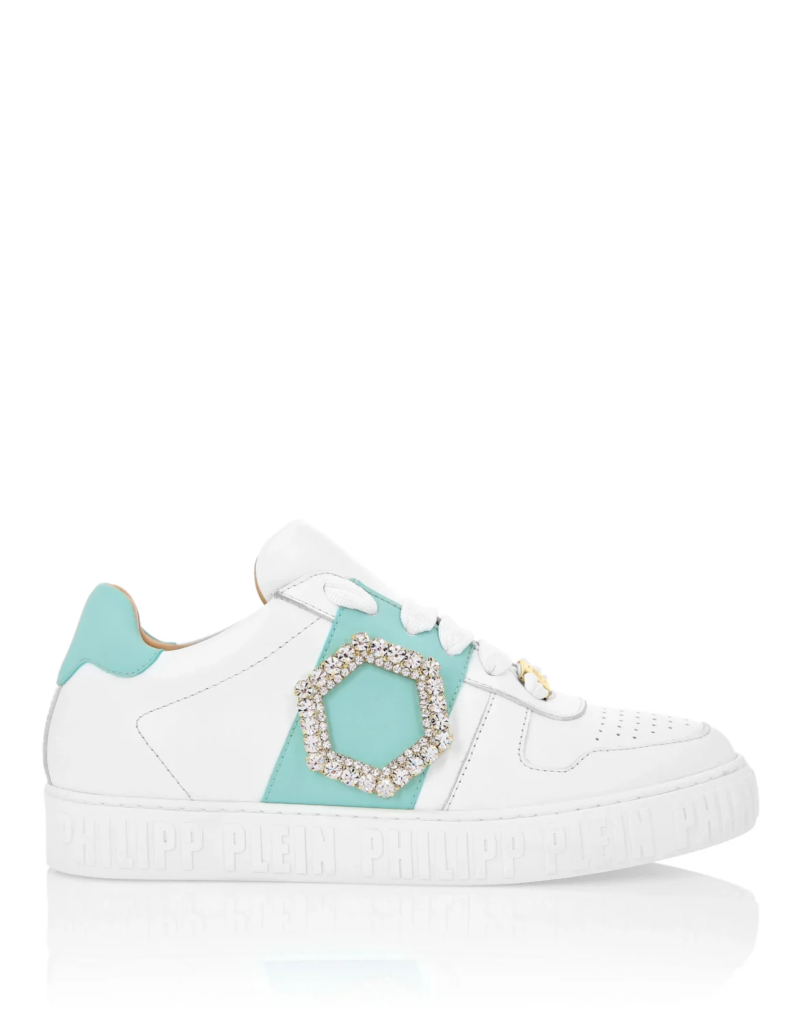 Leather Lo-Top Sneakers, цвет: Белый