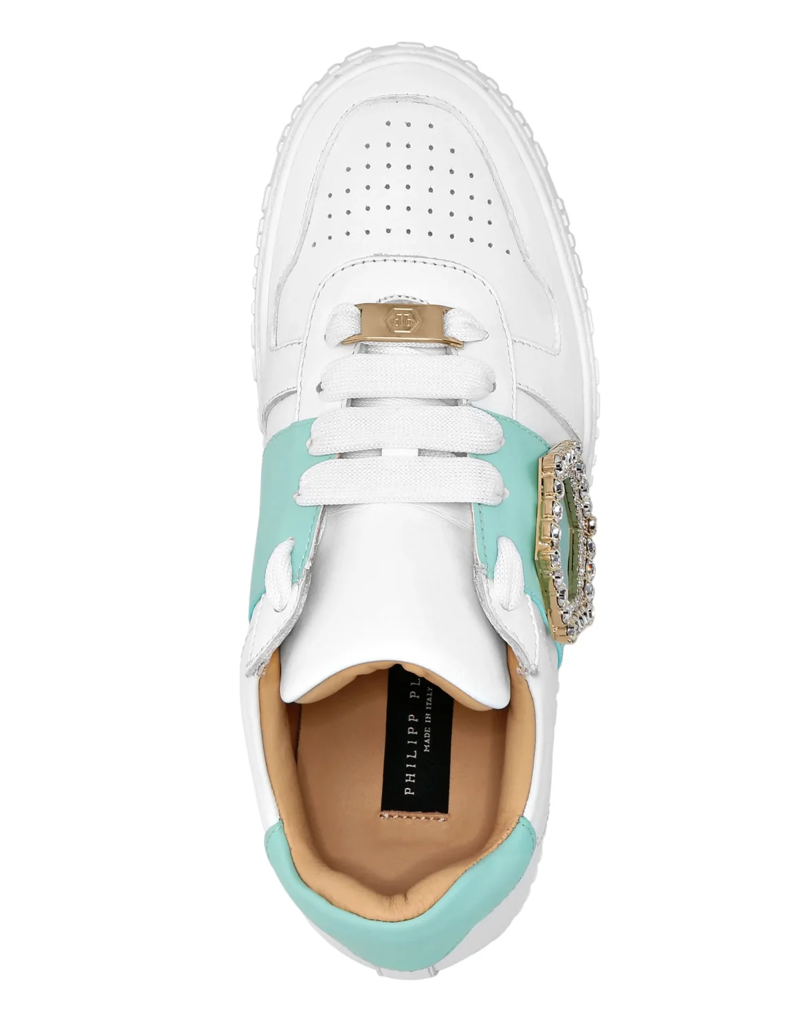 Leather Lo-Top Sneakers, цвет: Белый