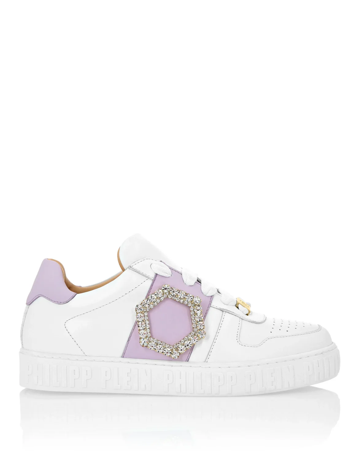 Leather Lo-Top Sneakers, цвет: Белый