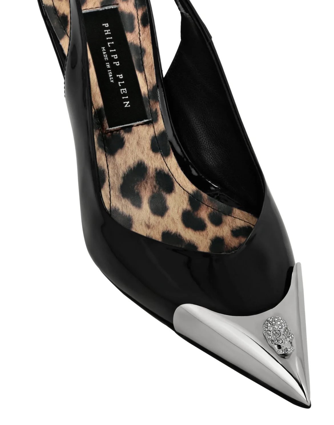 Decollete Low Heels Crystal Skull, цвет: Черный