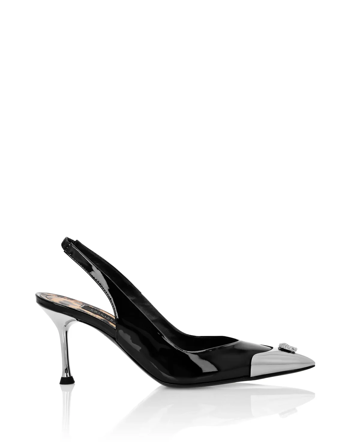 Decollete Low Heels Crystal Skull, цвет: Черный