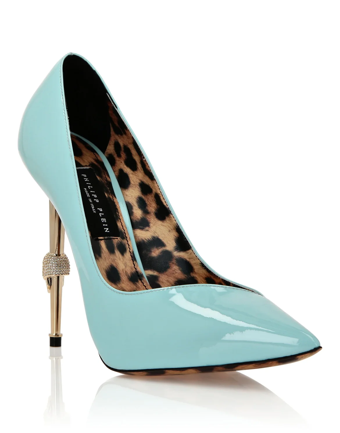 Patent Leather Decollete Hi-Heels, цвет: Голубой