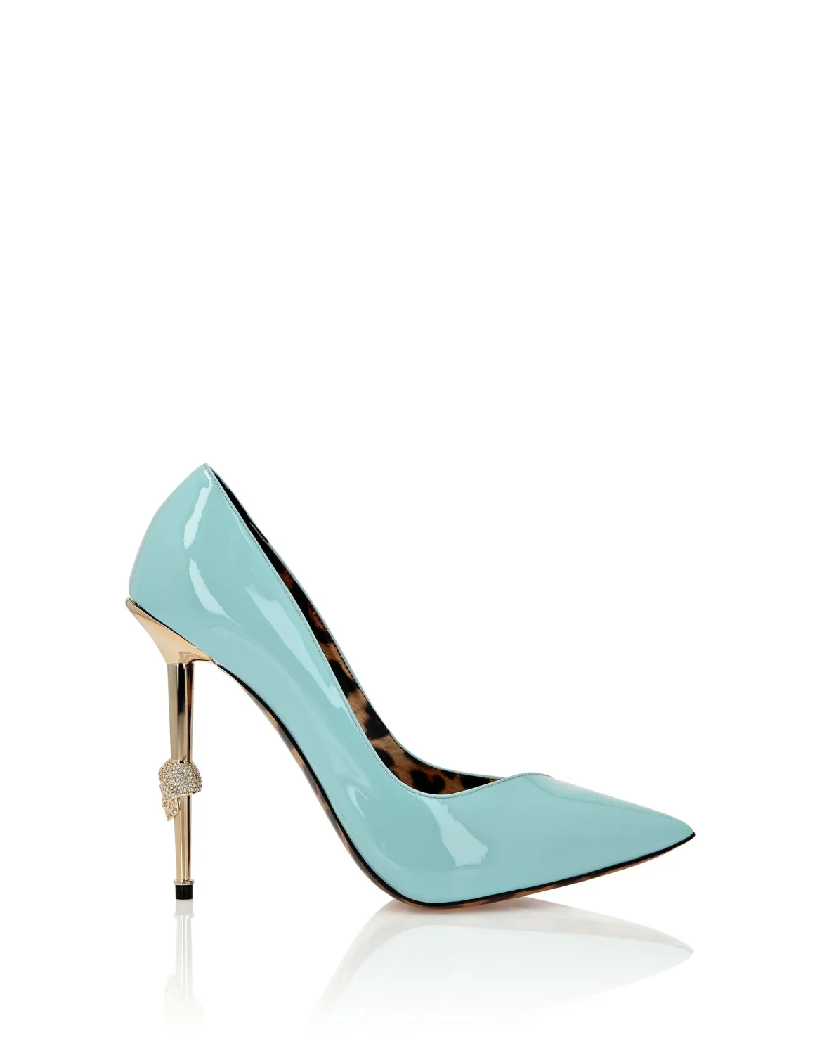 Patent Leather Decollete Hi-Heels, цвет: Голубой