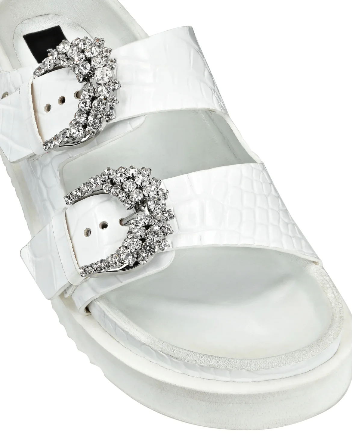 Buckle Slides Crystal, цвет: Белый