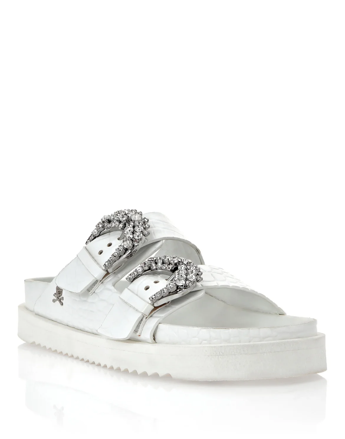 Buckle Slides Crystal, цвет: Белый