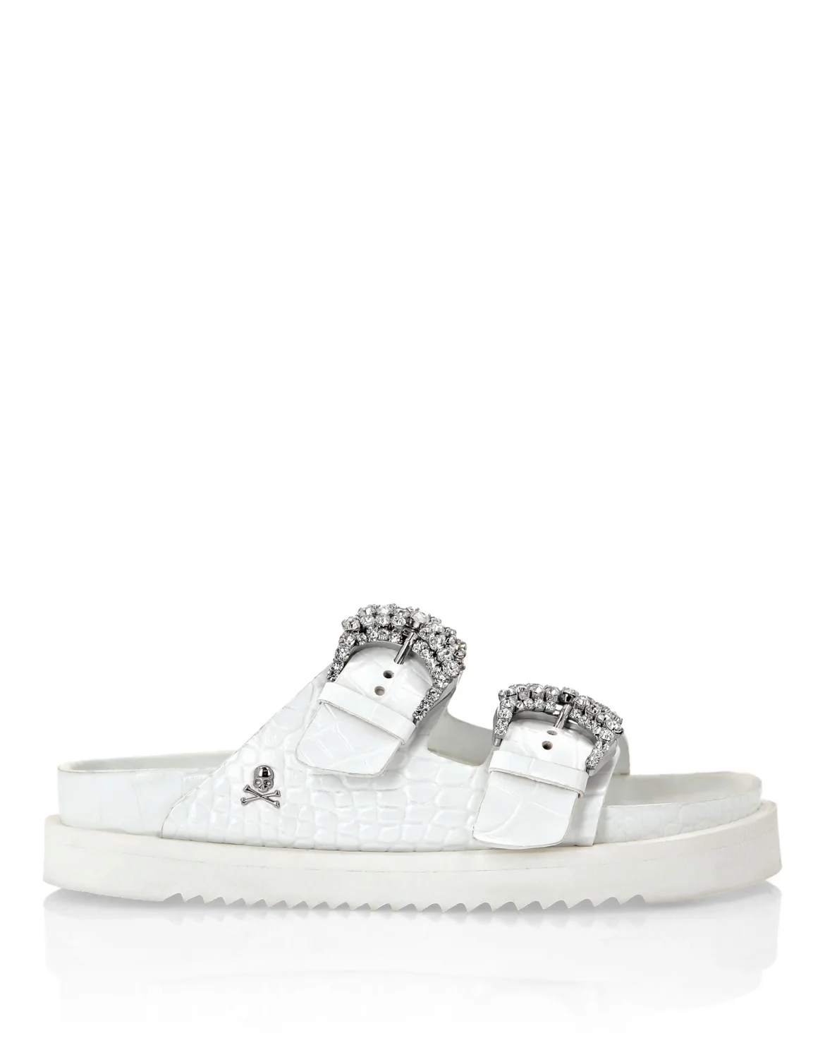 Buckle Slides Crystal, цвет: Белый
