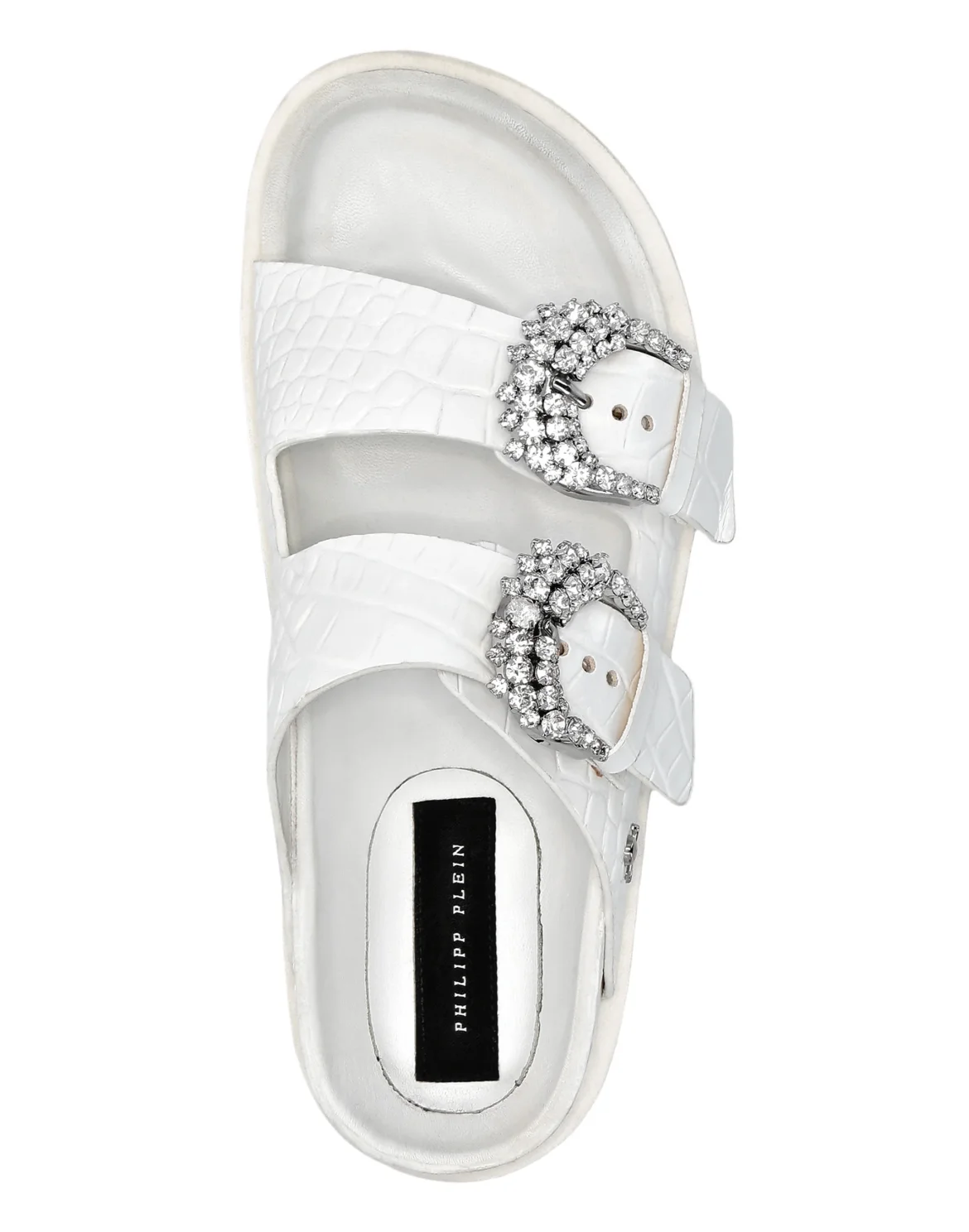 Buckle Slides Crystal, цвет: Белый