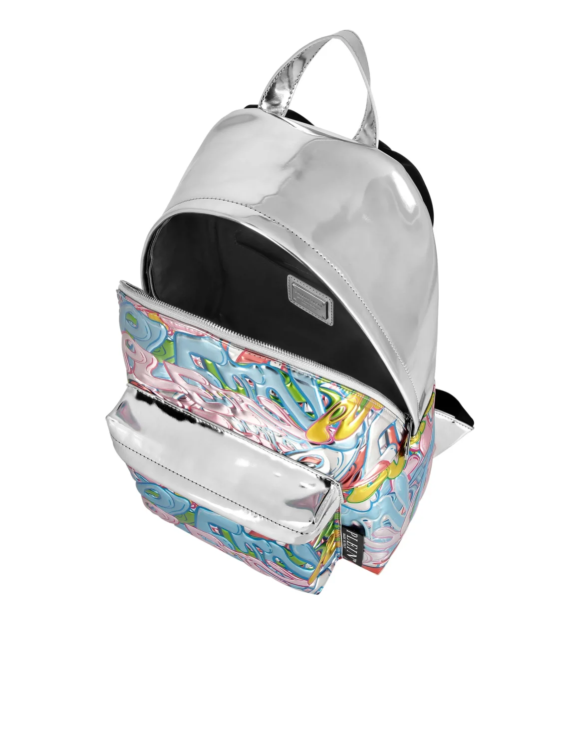 Mirror Leather Backpack Bombing Graffiti, цвет: Мультиколор