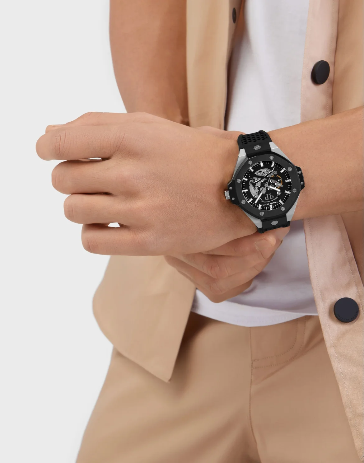 $keleton Royal Stainless Steel Watches, цвет: Черный