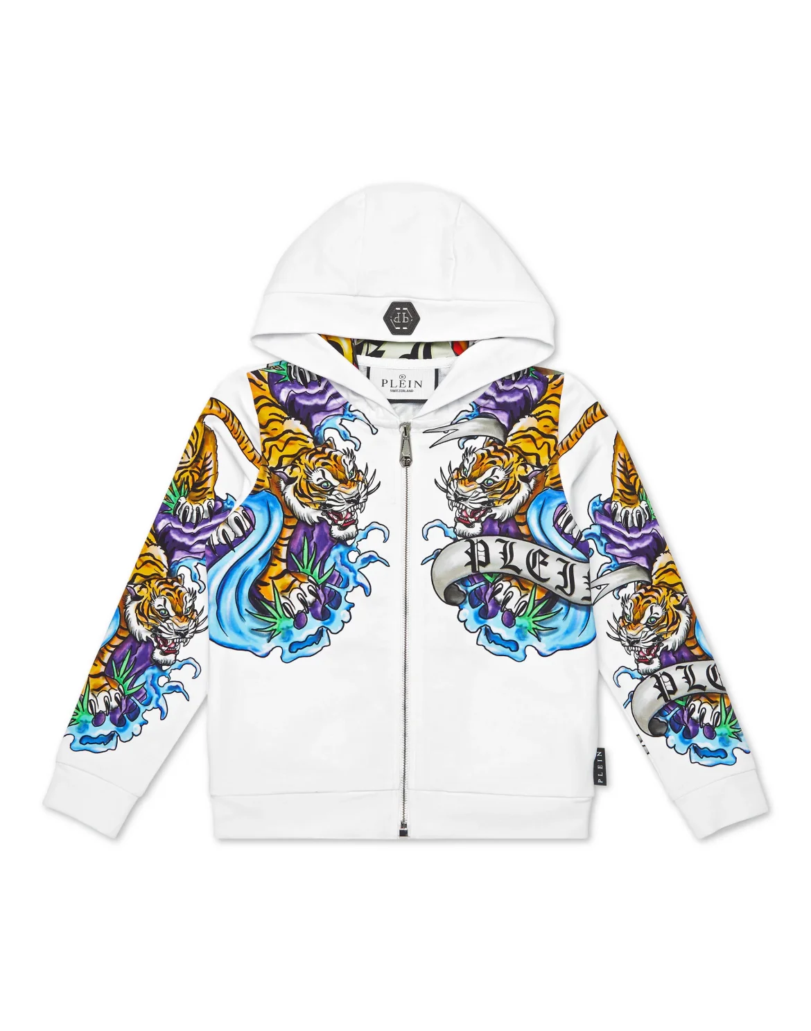 Hoodie Sweatjacket Tattoo, цвет: Белый