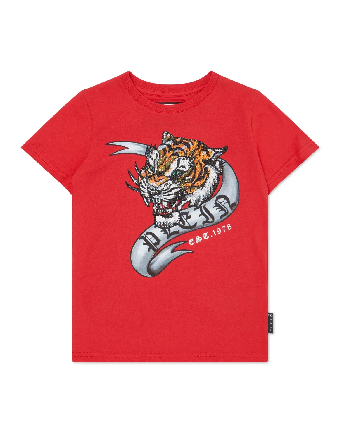 T-shirt Round Neck Tiger, цвет: Красный