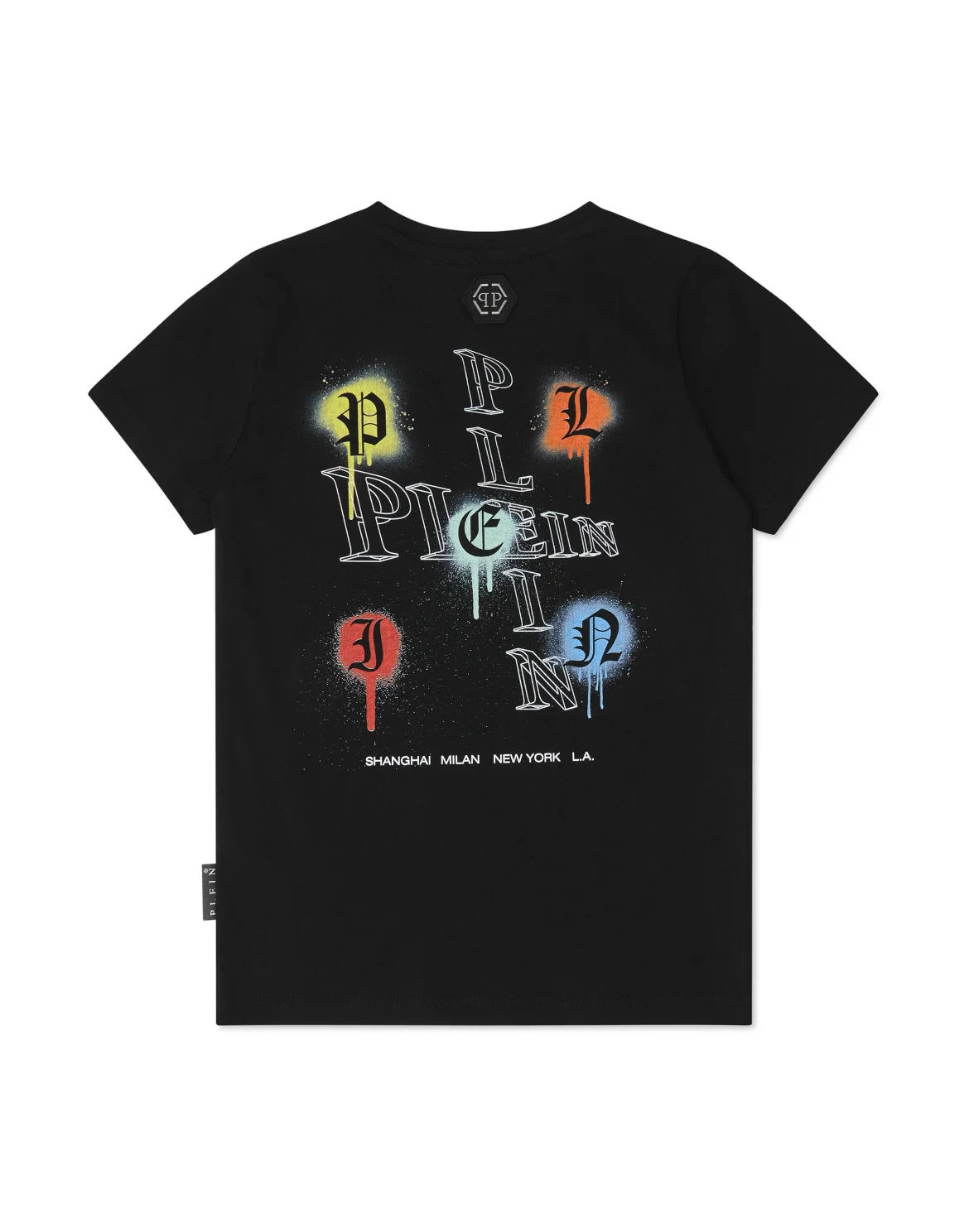 T-shirt Round Neck Wire Frame, цвет: Черный