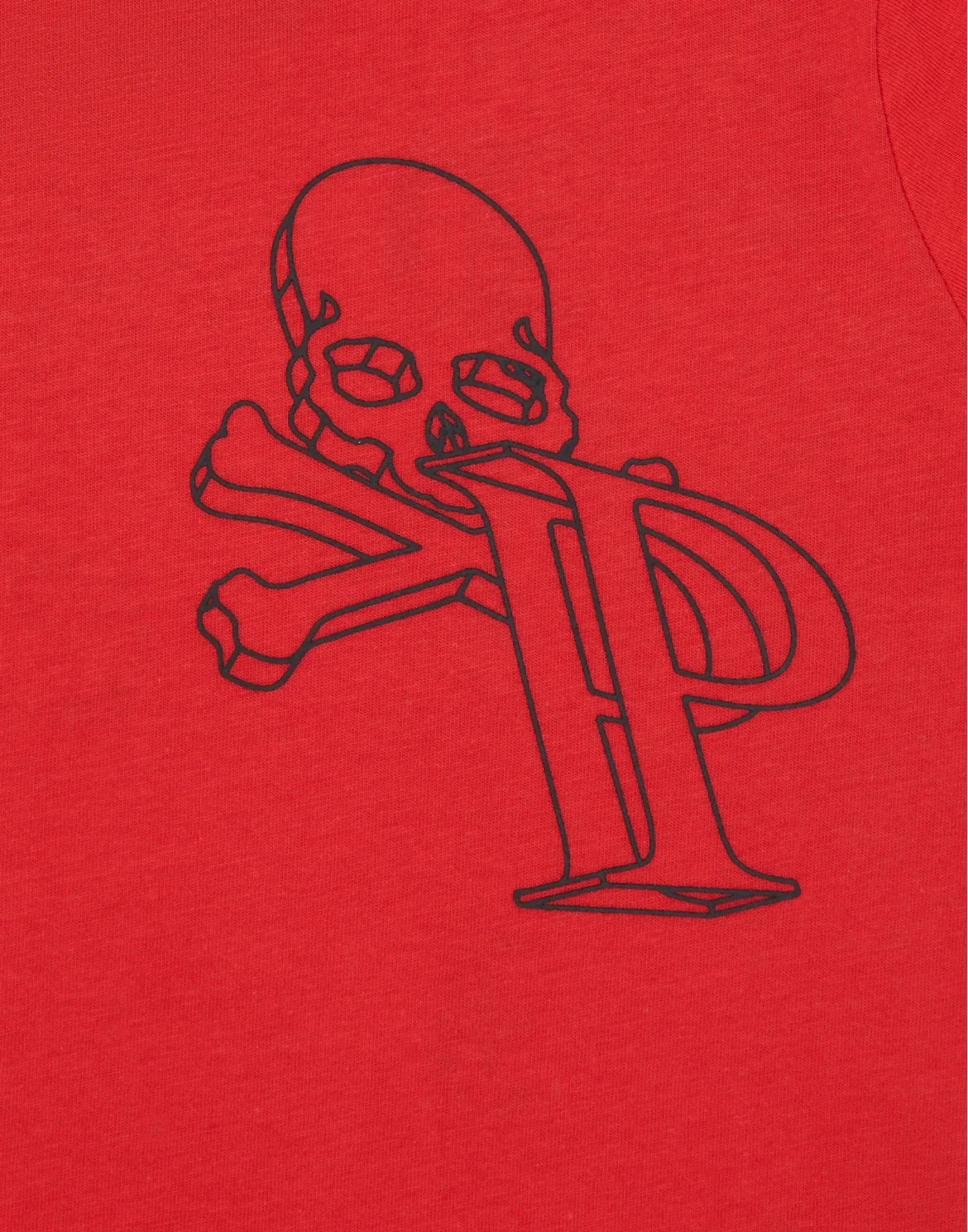 T-shirt Round Neck Wire Frame, цвет: Красный