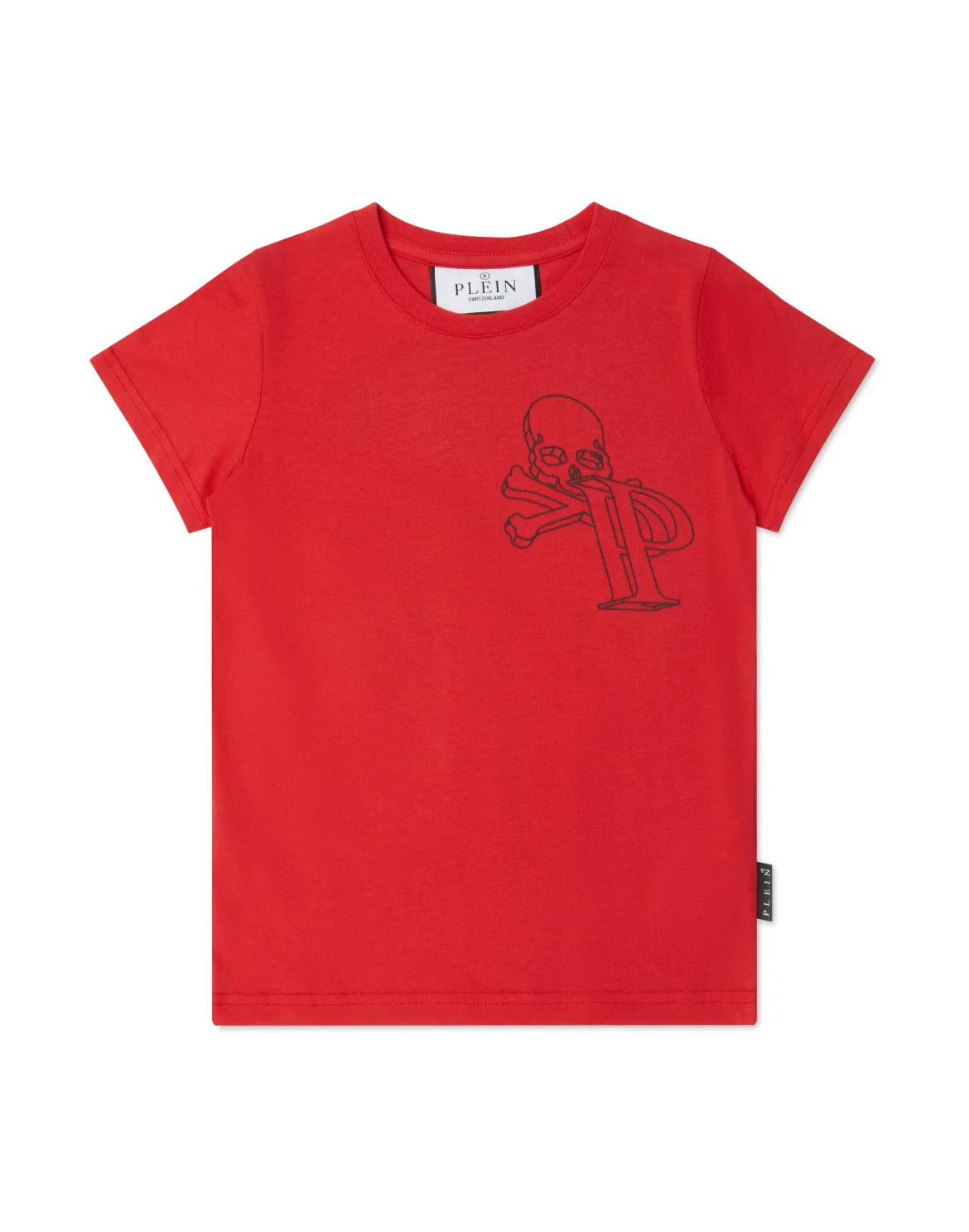 T-shirt Round Neck Wire Frame, цвет: Красный