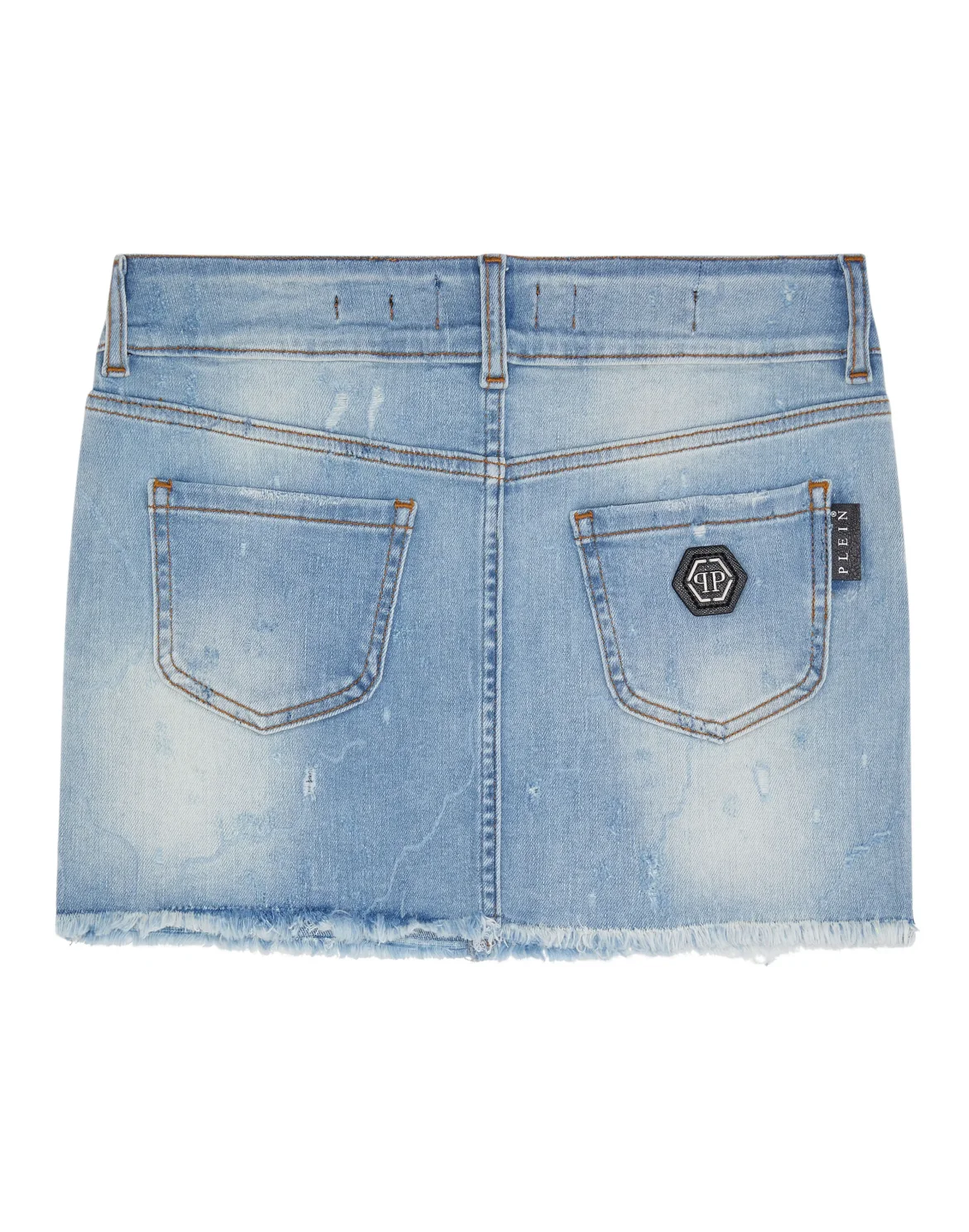 Denim Mini Skirt Crystal, цвет: Синий