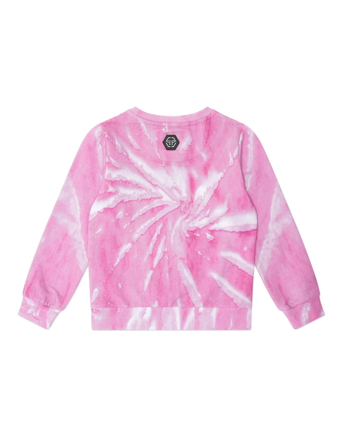Tie-dye  Sweatshirt LS with Crystals Tattoo, цвет: Розовый