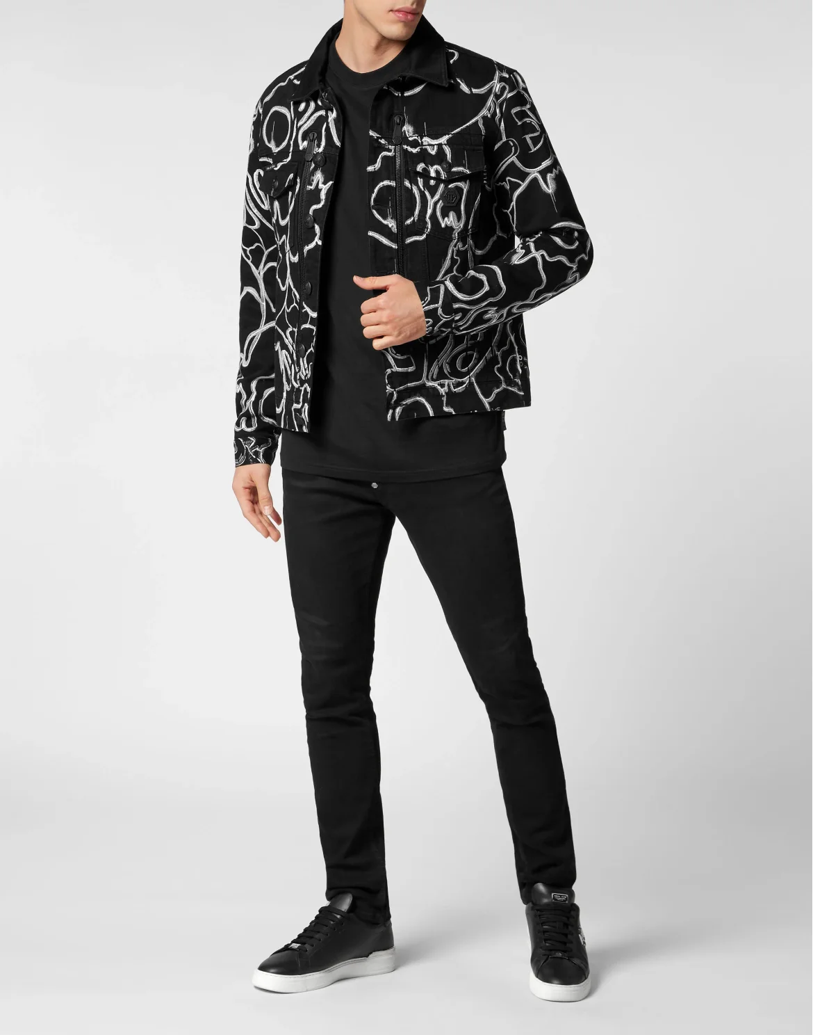 Denim Jacket Skull, цвет: Черный