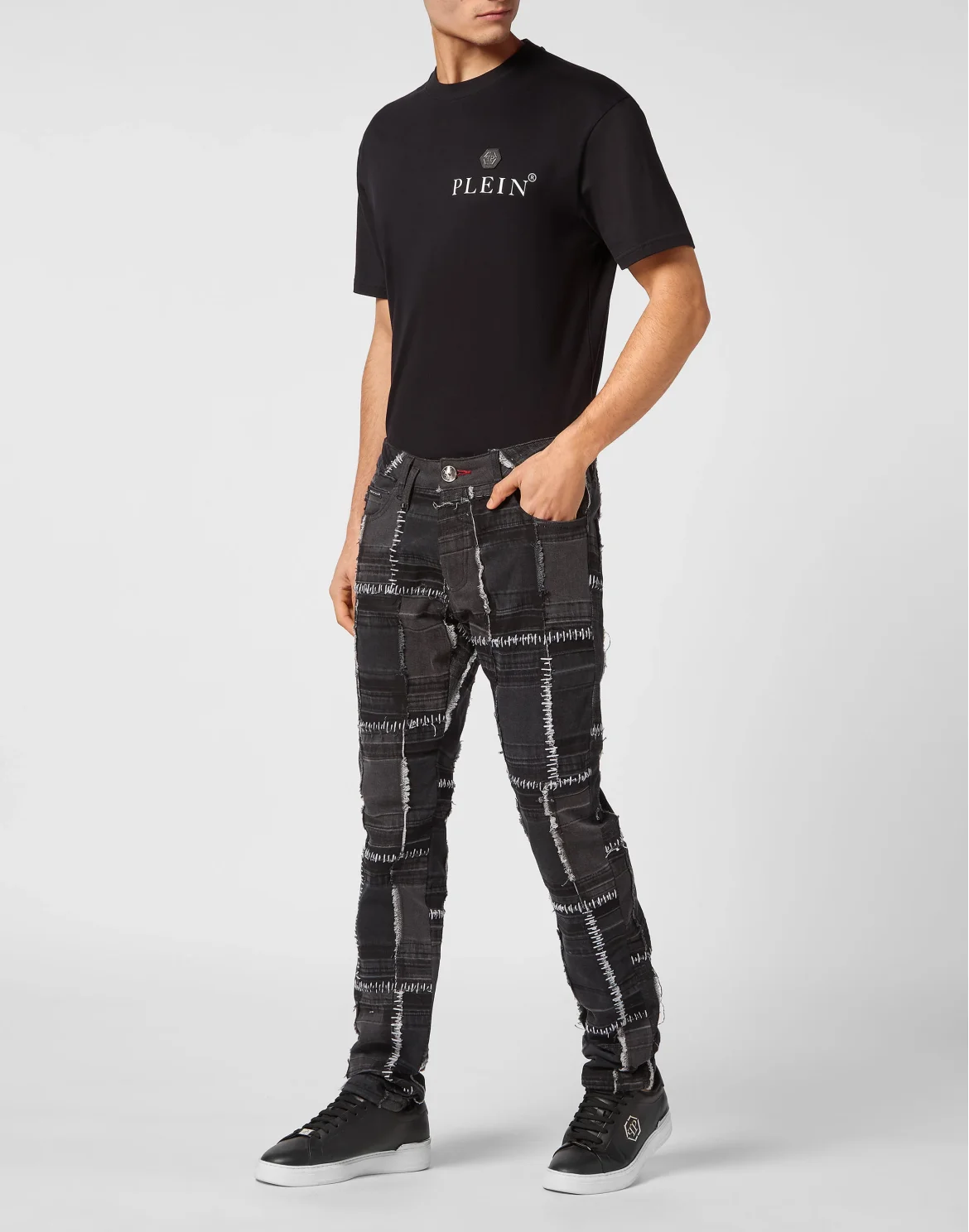 Denim Trousers Super Straight Cut, цвет: Серый