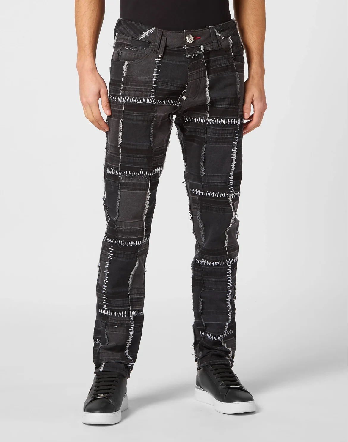 Denim Trousers Super Straight Cut, цвет: Серый
