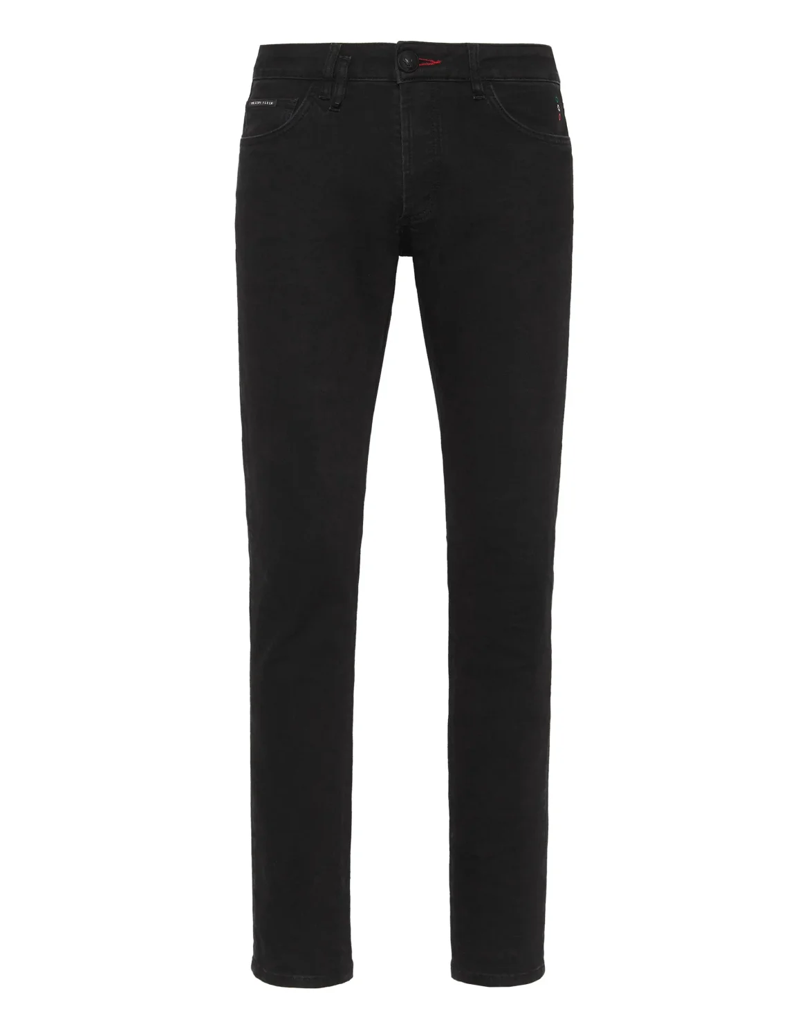 Denim Trousers Super Straight Cut Lion Circus, цвет: Черный