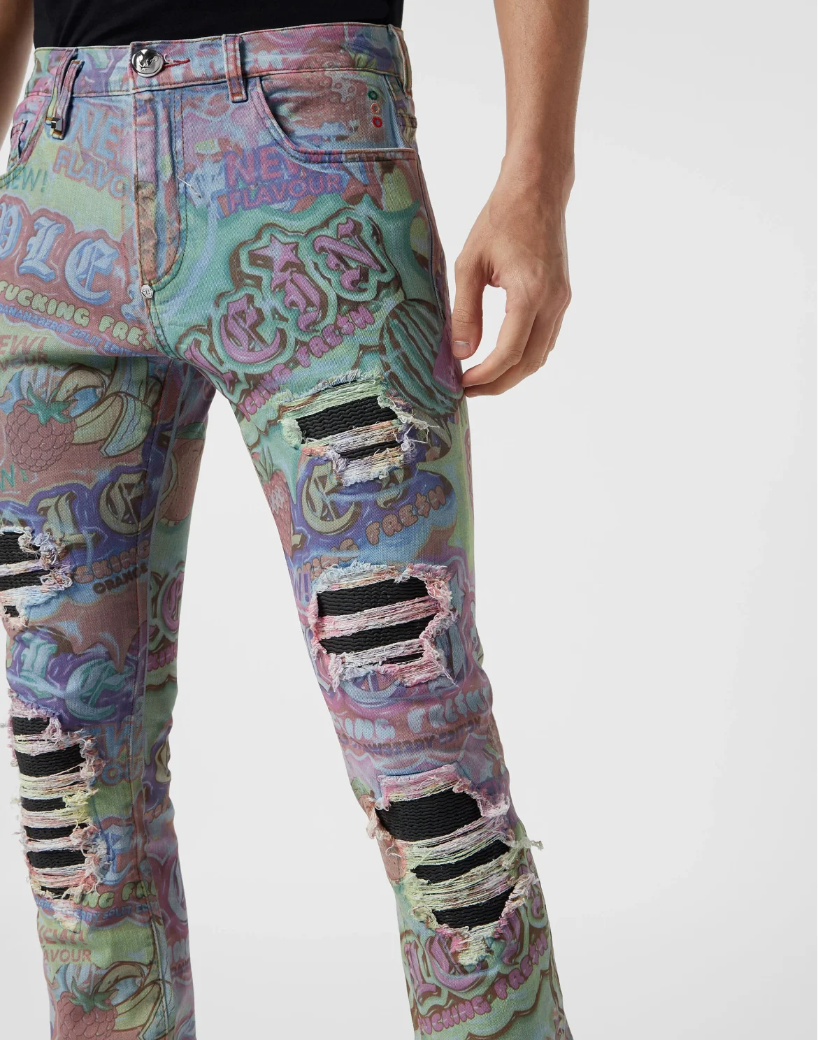 Denim Trousers Rock Star Fit, цвет: Мультиколор