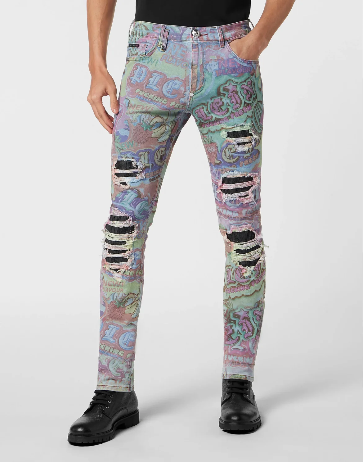 Denim Trousers Rock Star Fit, цвет: Мультиколор