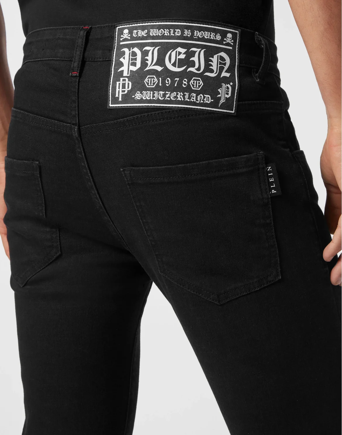 Denim Trousers Skinny Fit Lion Circus, цвет: Черный