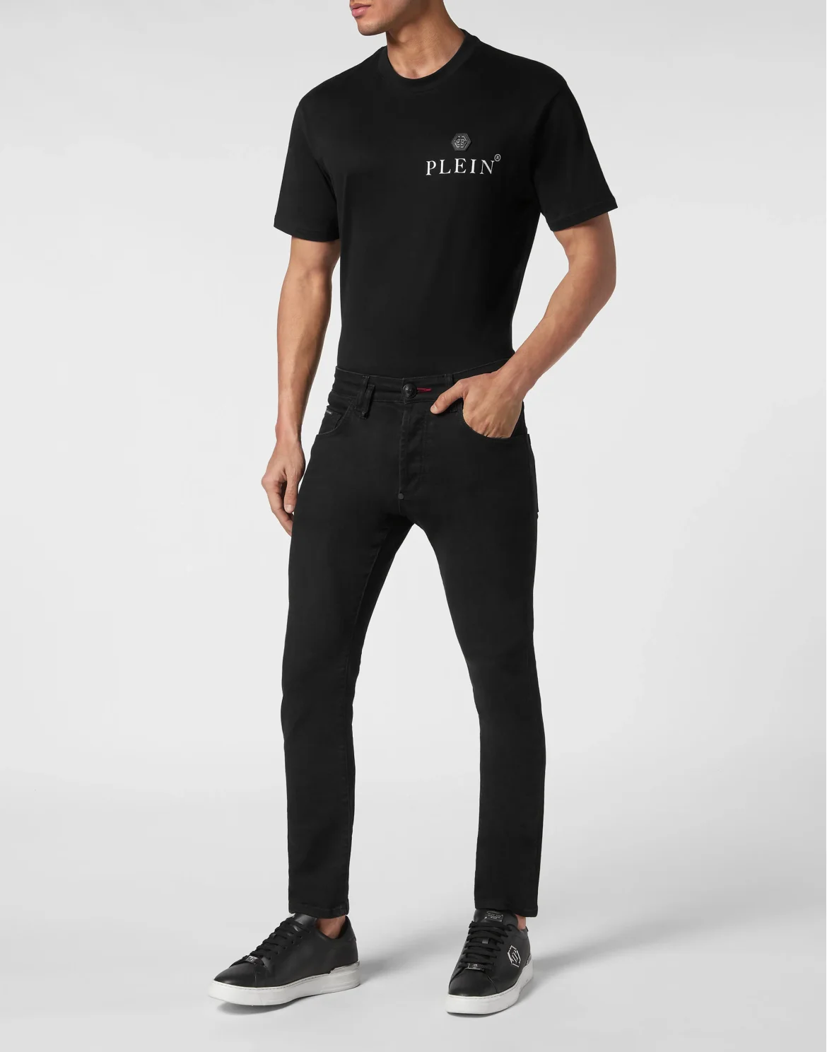 Denim Trousers Skinny Fit Lion Circus, цвет: Черный