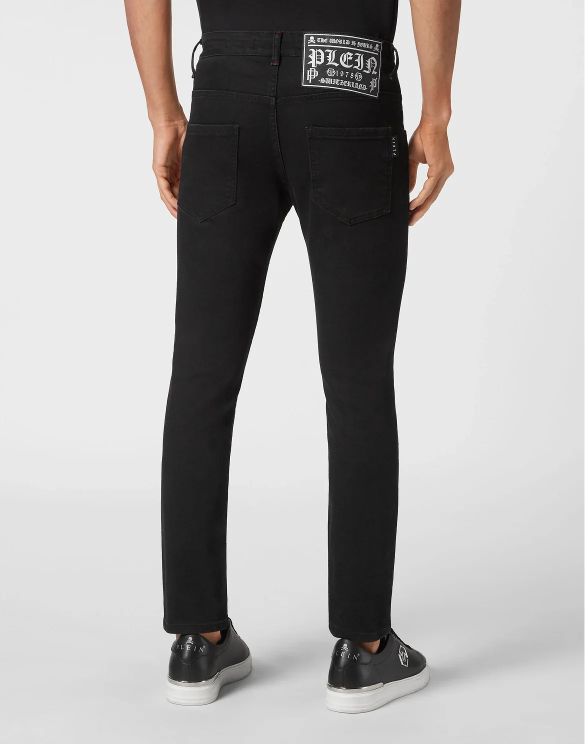 Denim Trousers Skinny Fit Lion Circus, цвет: Черный