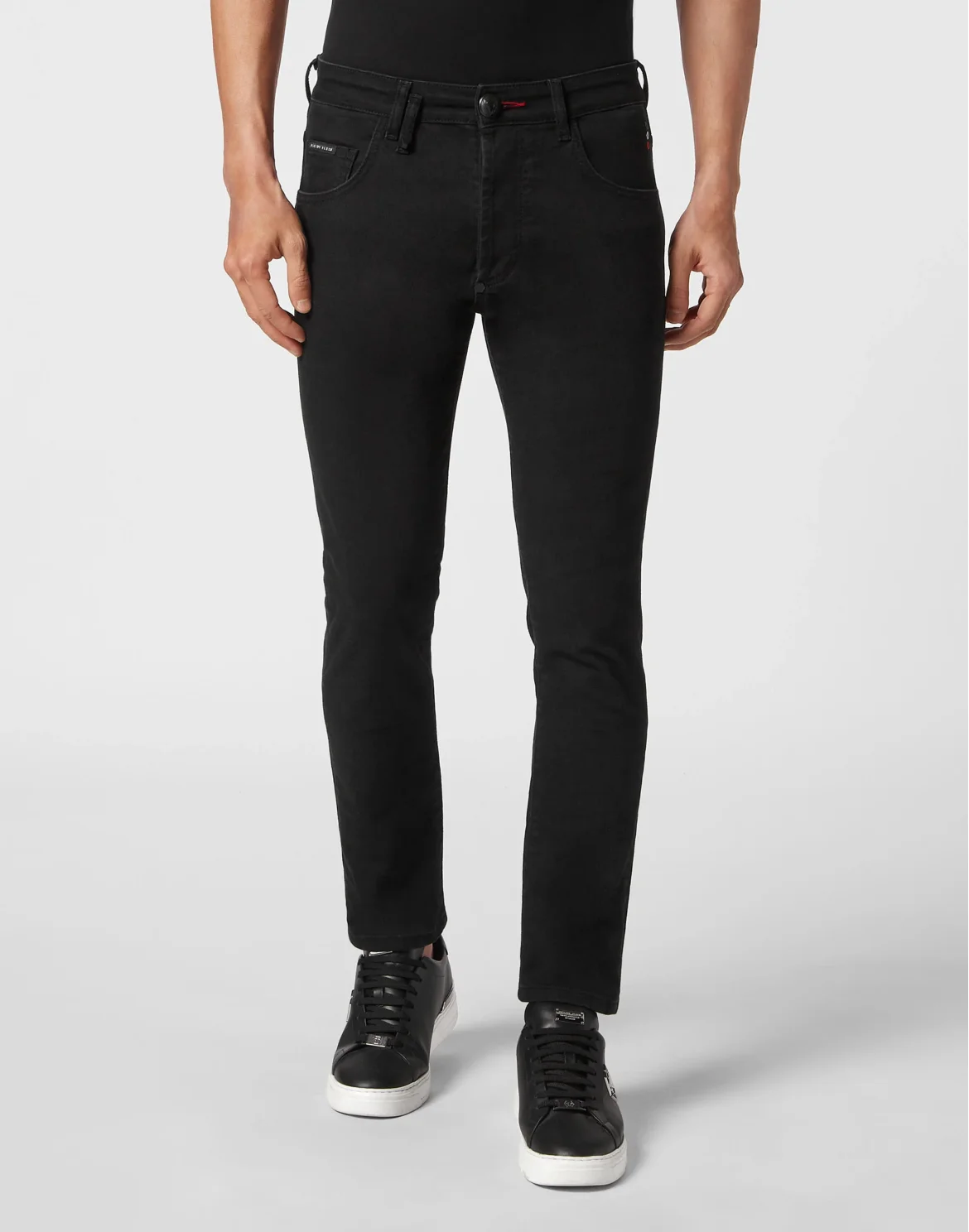 Denim Trousers Skinny Fit Lion Circus, цвет: Черный