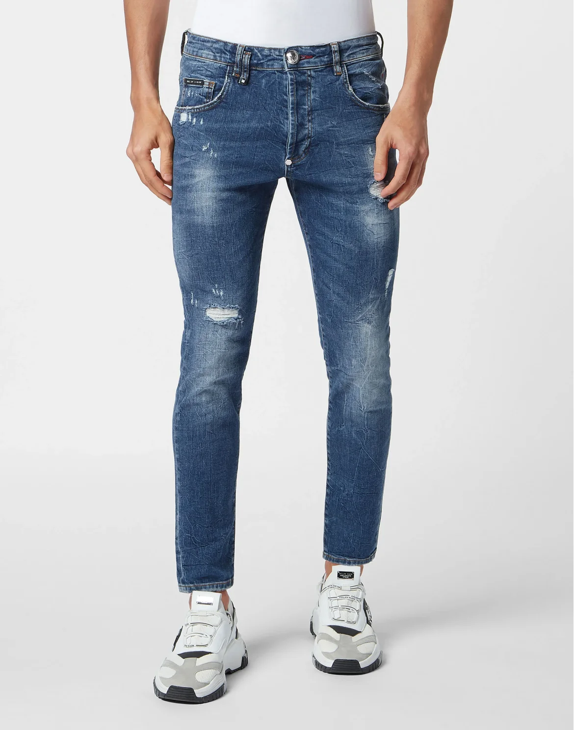 Denim Trousers Skinny Fit Lion Circus, цвет: Синий