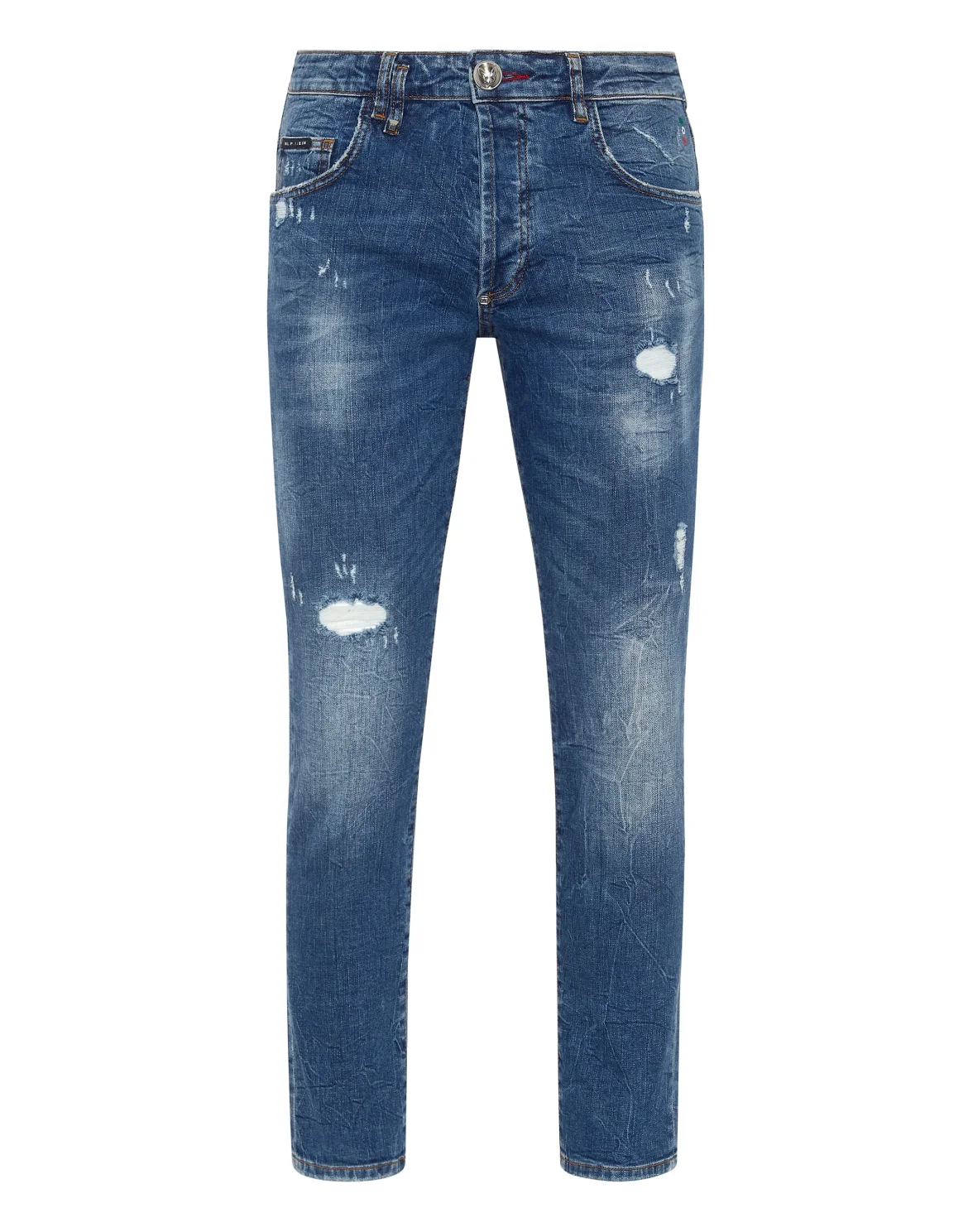 Denim Trousers Skinny Fit Lion Circus, цвет: Синий