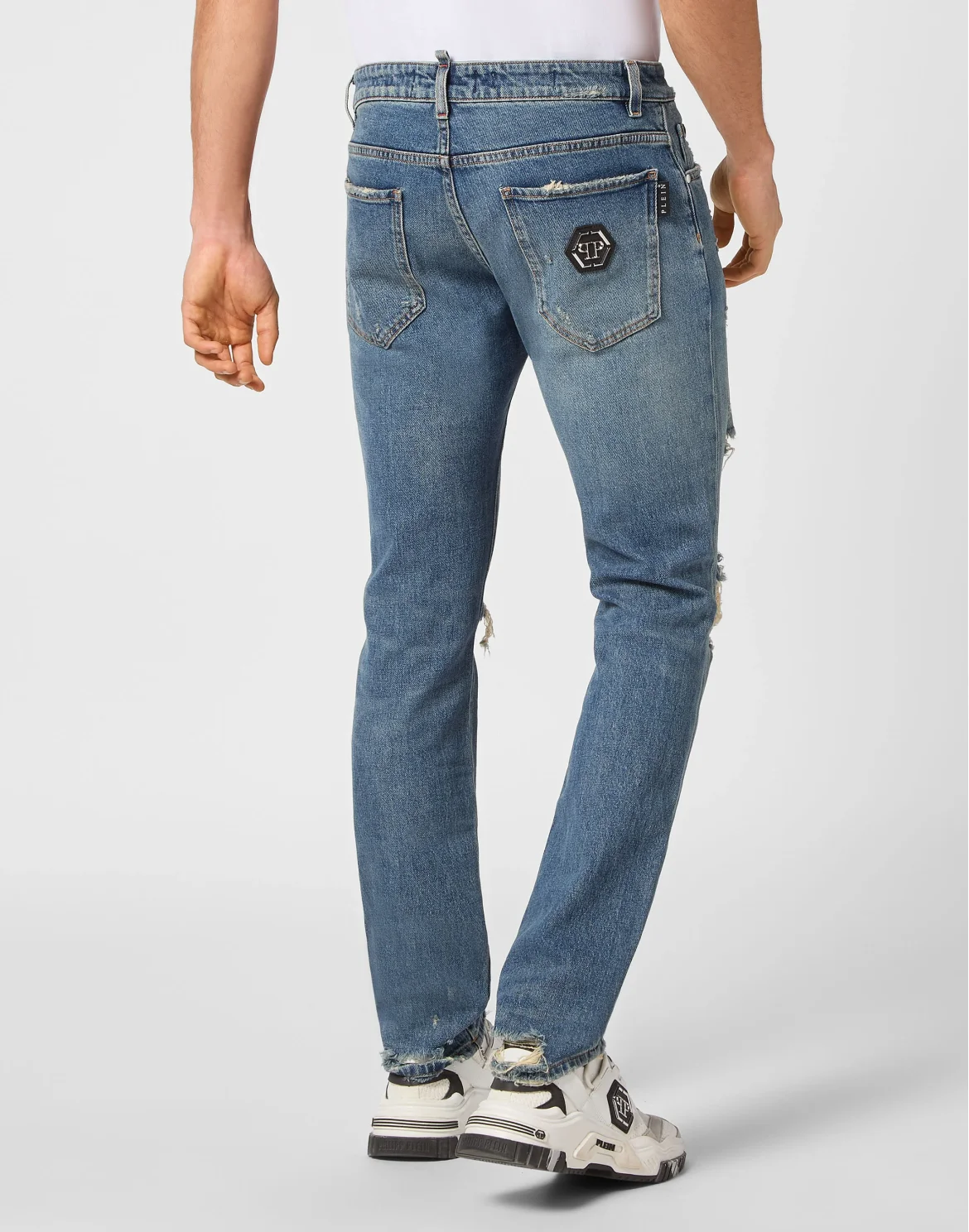 Denim Trousers Super Straight Cut Fit, цвет: Синий