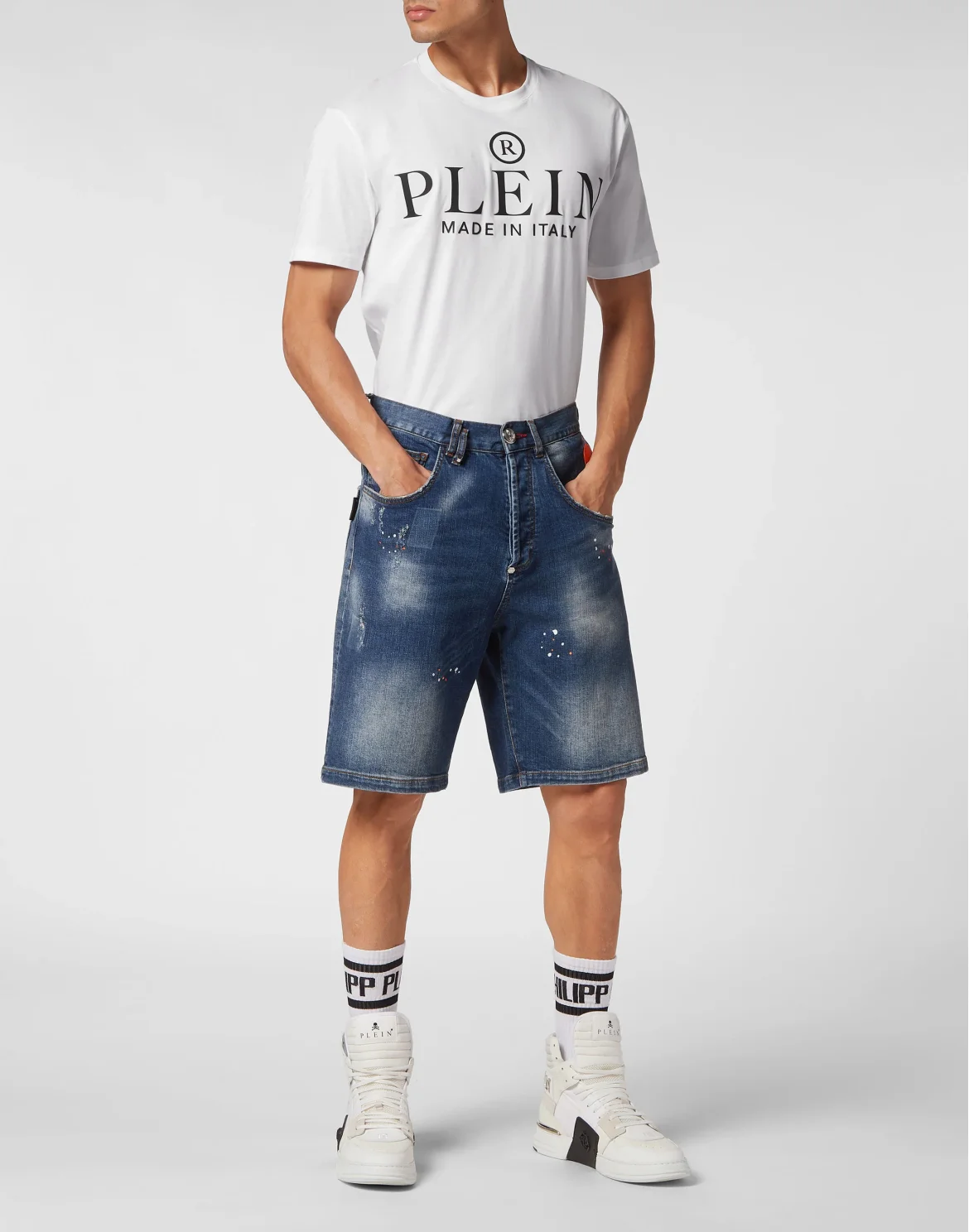 Denim Shorts Formentera Fit Skull&Bones, цвет: Оранжевый