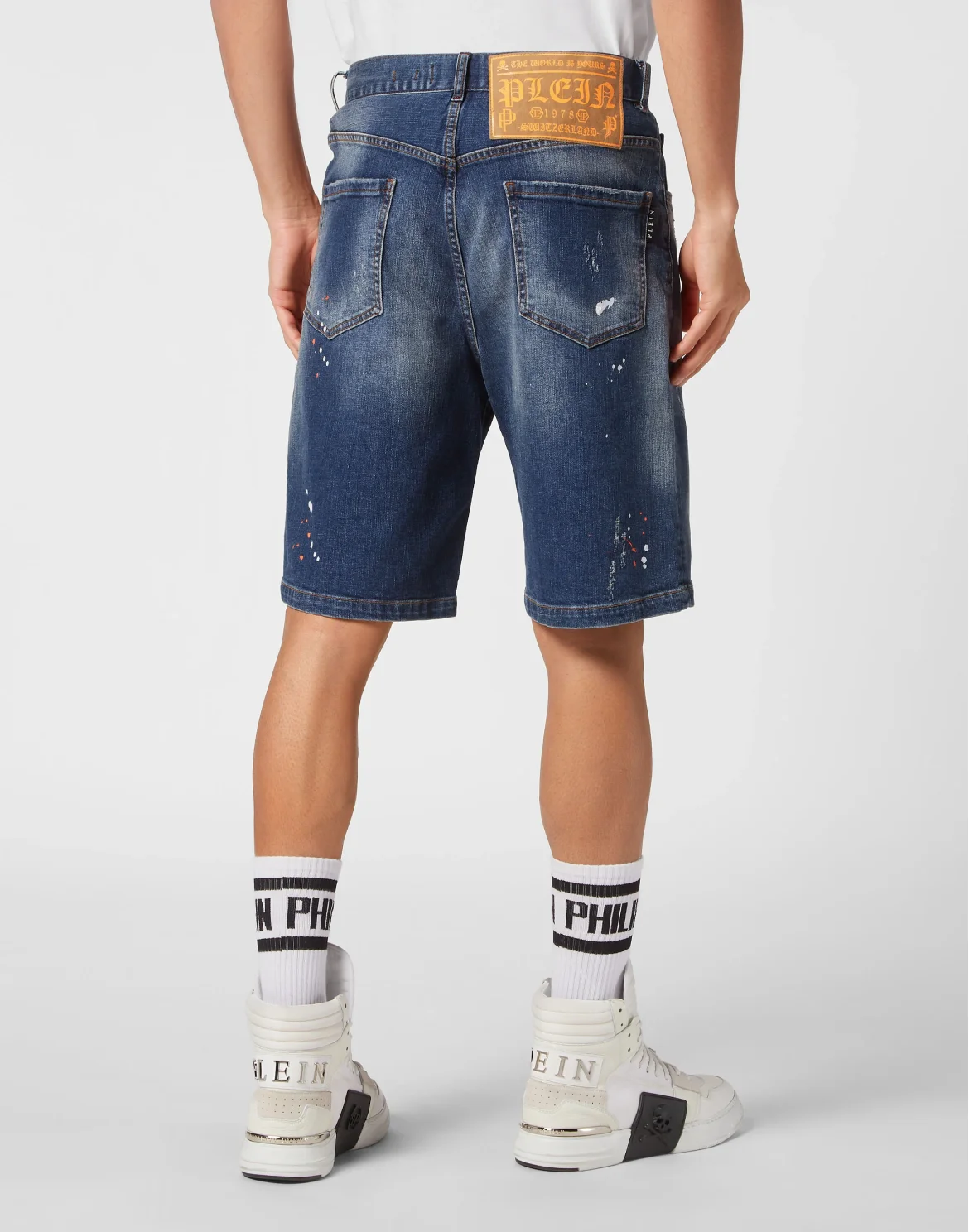 Denim Shorts Formentera Fit Skull&Bones, цвет: Оранжевый