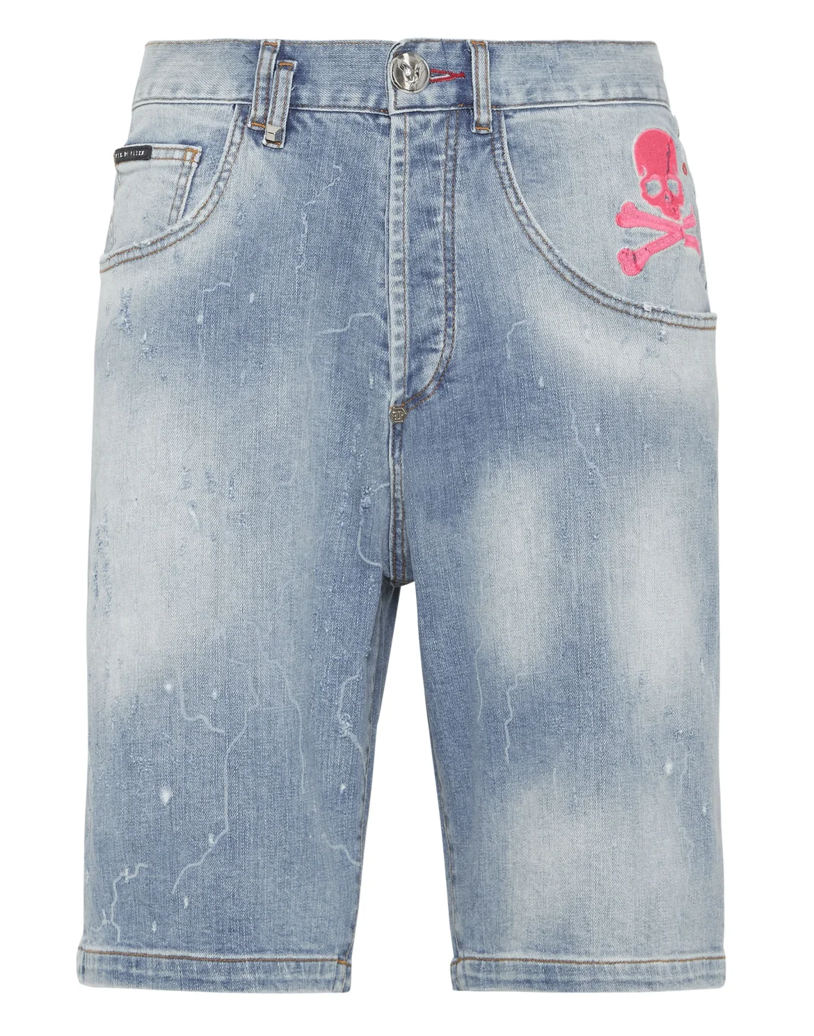 Denim Shorts Formentera Fit Skull&Bones, цвет: Синий