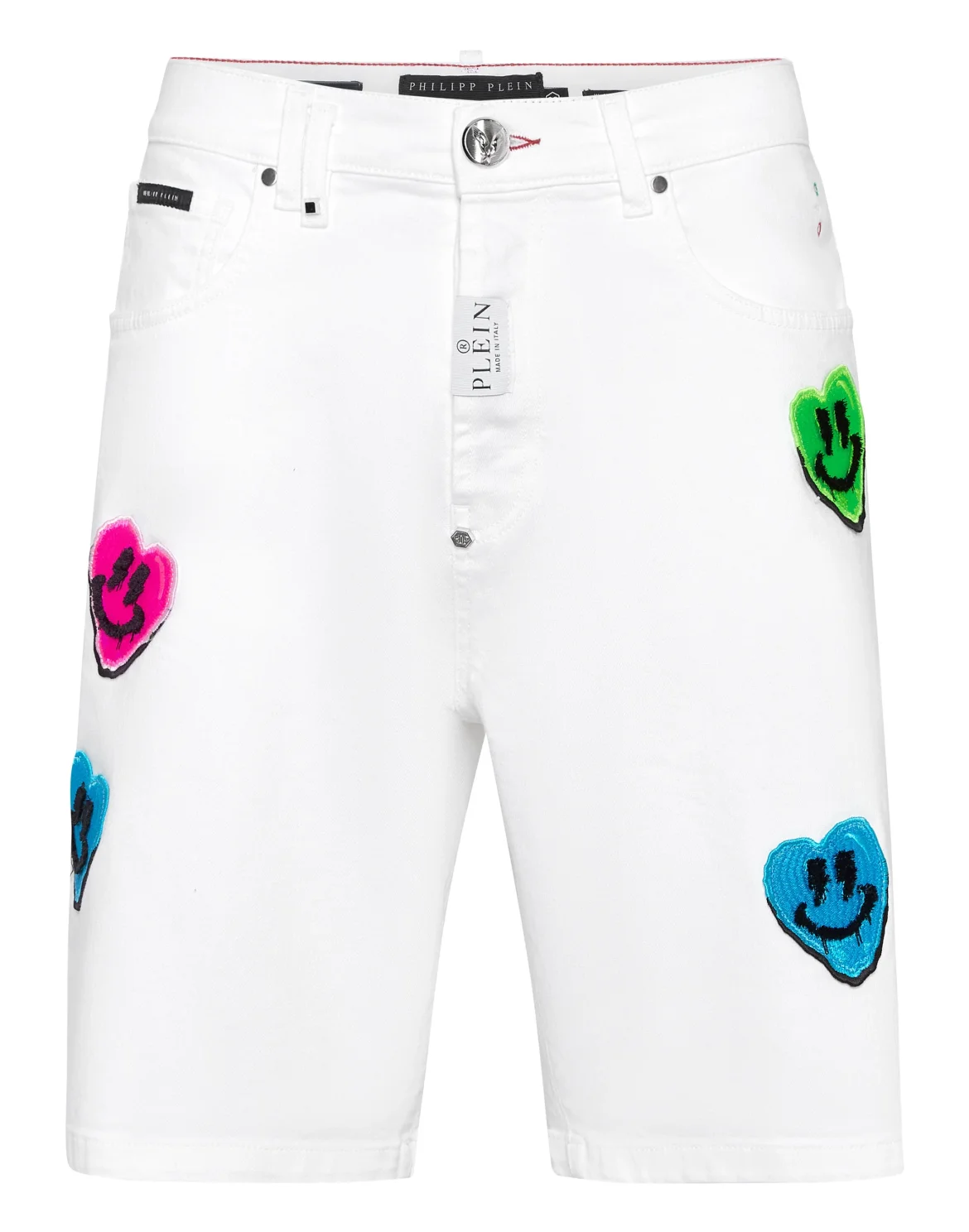 Denim Shorts Formentera Fit Smile Graffiti, цвет: Белый