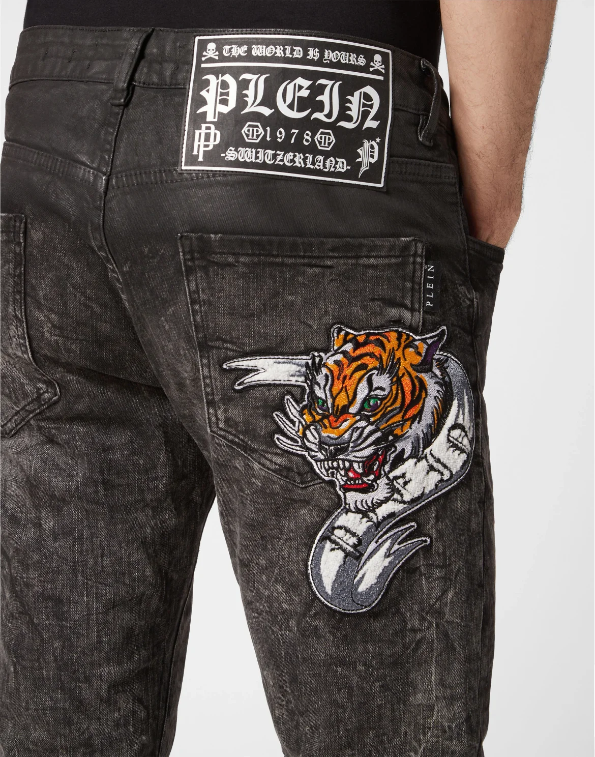 Denim Trousers Super Straight Cut, цвет: Черный