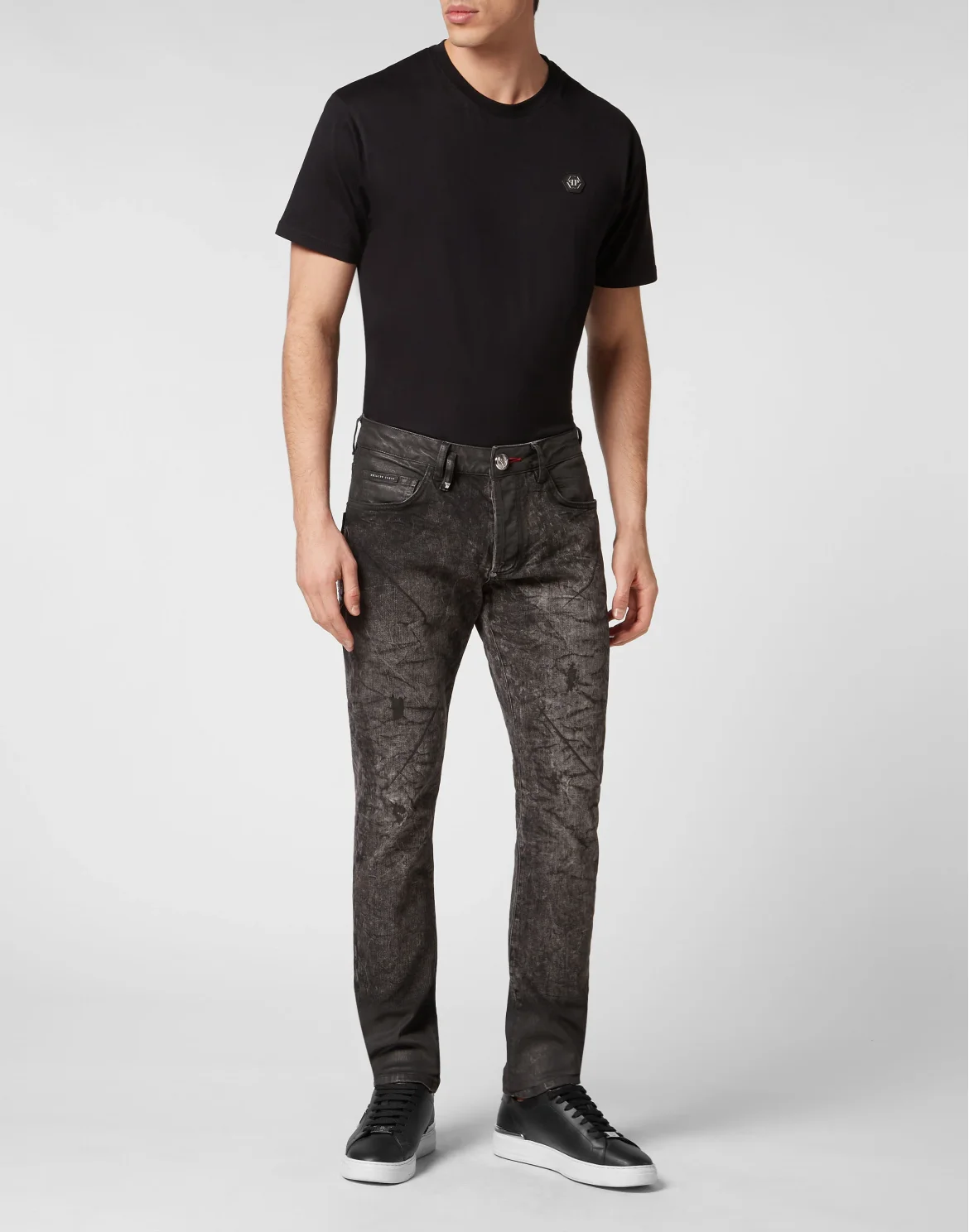 Denim Trousers Super Straight Cut, цвет: Черный