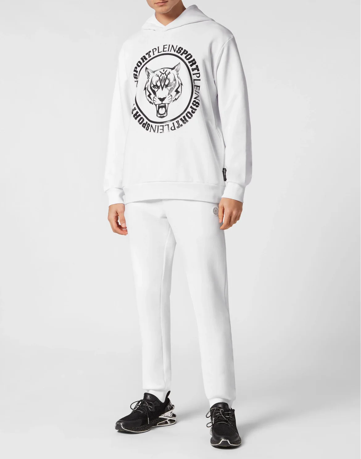 Hoodie sweatshirt Carbon Tiger, цвет: Белый