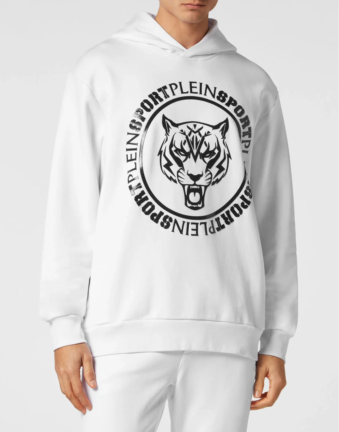 Hoodie sweatshirt Carbon Tiger, цвет: Белый