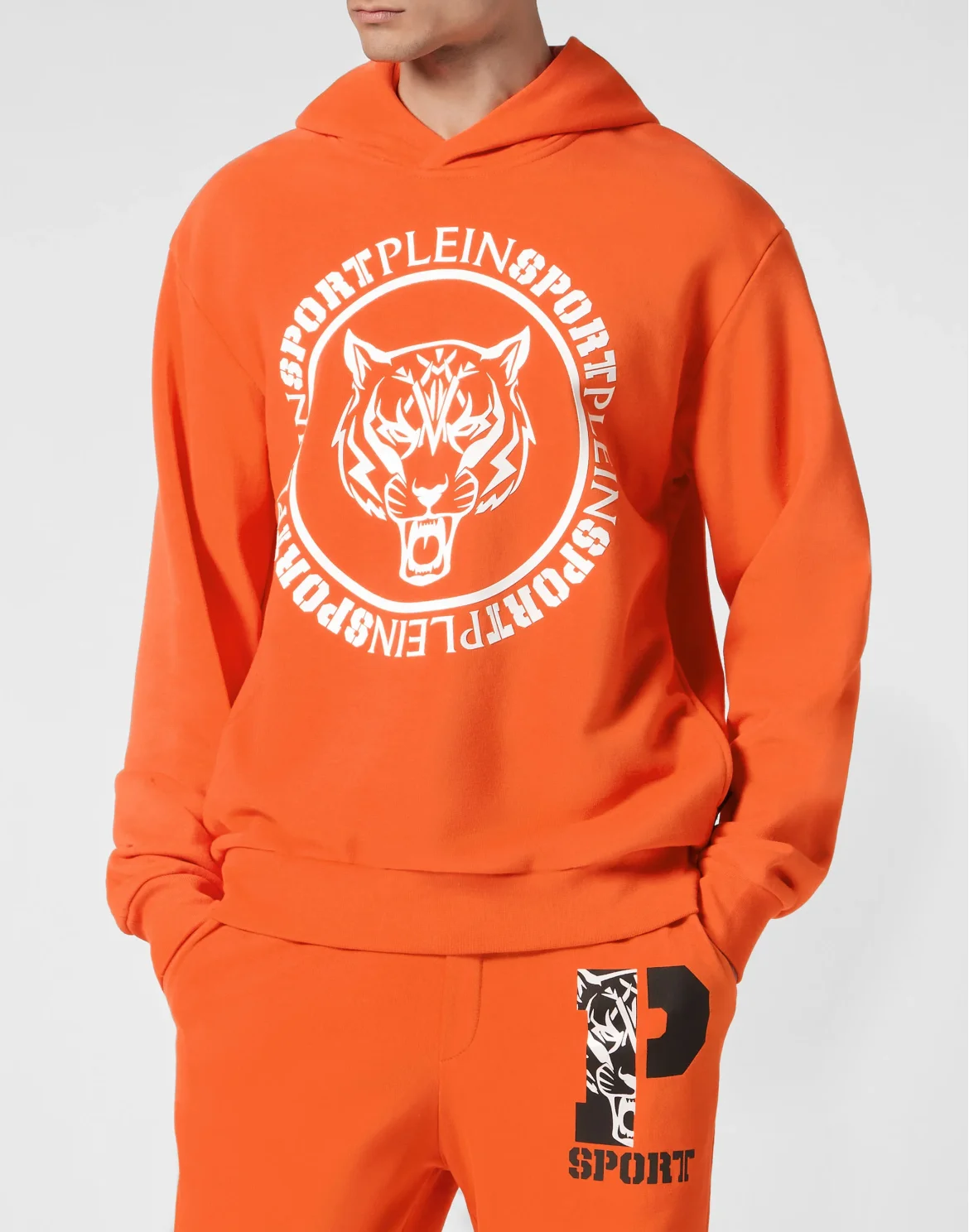 Hoodie sweatshirt Carbon Tiger, цвет: Оранжевый