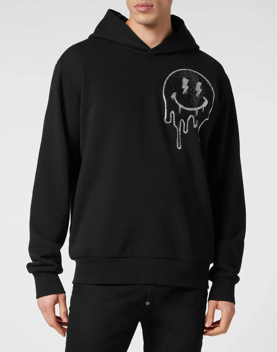 Hoodie sweatshirt Smile, цвет: Черный